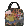 Adventure Bob's Burgers Portable Lunch Bag For Adult And Kids Reusable Lunch Box Insulated Thermal Cooler Bento Bag For Sizechool Picnic Office