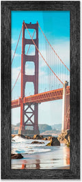 14X44 Frame Black Barnwood Picture Frame Includes UV Plexiglass, Acid  Pillow Backing Board And Hanging Hardware