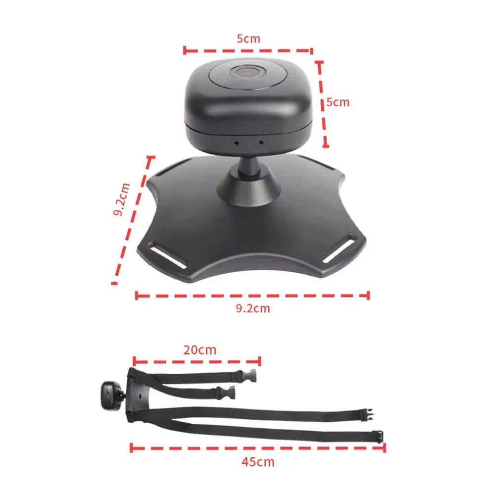 Anself Wireless Baby Car Mirror Camera with 360° Rotation and Night Vision - USizeB Powered