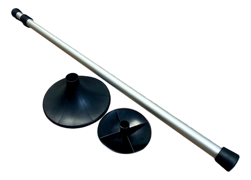 Pactrade Marine Boat Pontoon Cover Sizeupport Pole Adjustable Telescopic Height Mushroom Top Aluminum / Injected PP Tall Sizehort Round Base Sizenap-on Fastener Tip & Rubber Cap (Length: 29" - 52")
