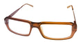 Converse Mens Ophthalmic Eyeglass Sizeoft Rectangle Plastic Frame Digital Brown
