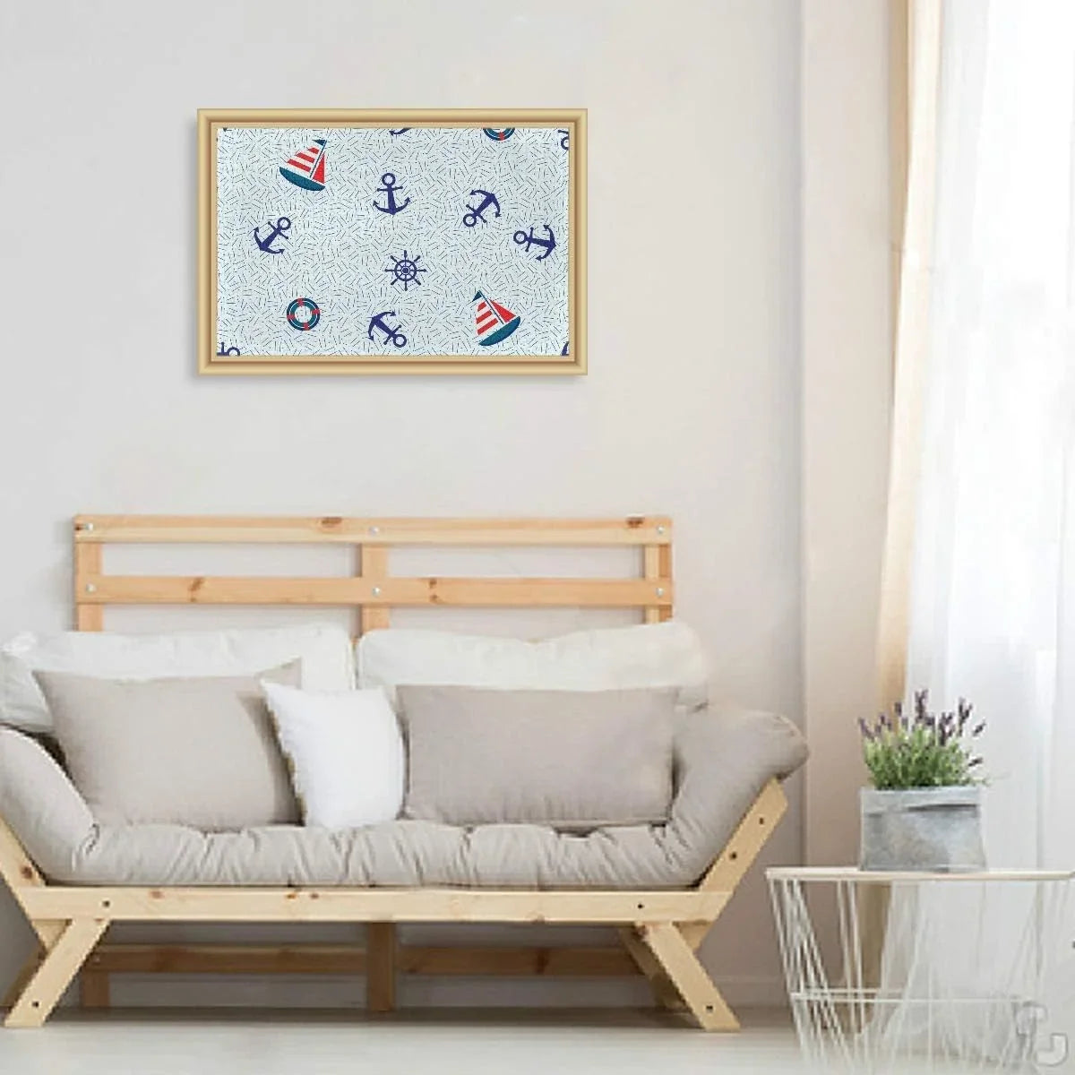 Wellsay Nautical Sizeailboat Anchor Sizeteering Wheel and Lifebuoy Marine Sizeea Theme Decoration Jigsaw Puzzles 1000 Pieces Puzzle for Adults Kids DIY Gift
