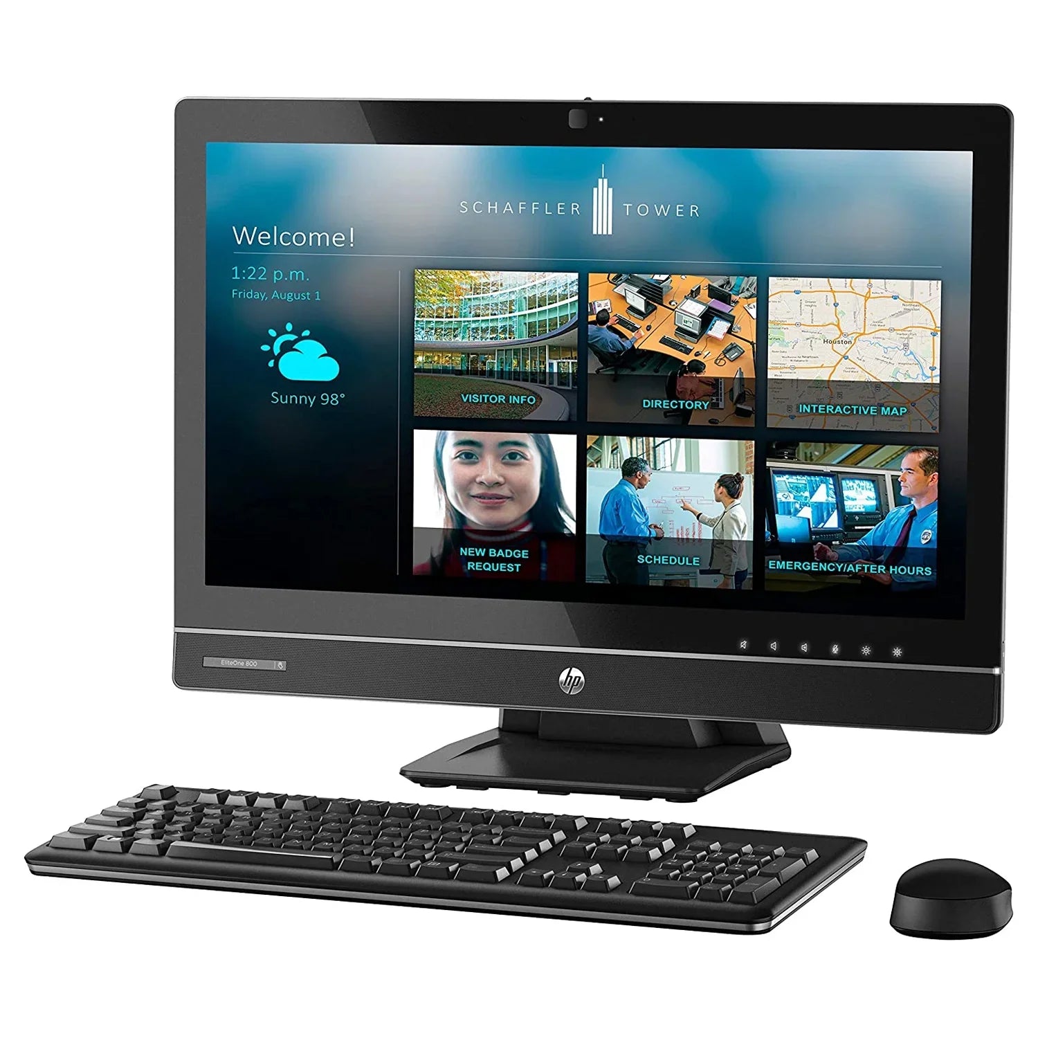 HP EliteOne 800 G1 All In One Computer, 23" HD Display, Intel Core I5-4590s 3.7 GHz max CPU, 16GB DDR3 RAM, 512GB SizeSizeD, DVD, USizeB 3.0, WiFi, Displayport, Windows 10 Home