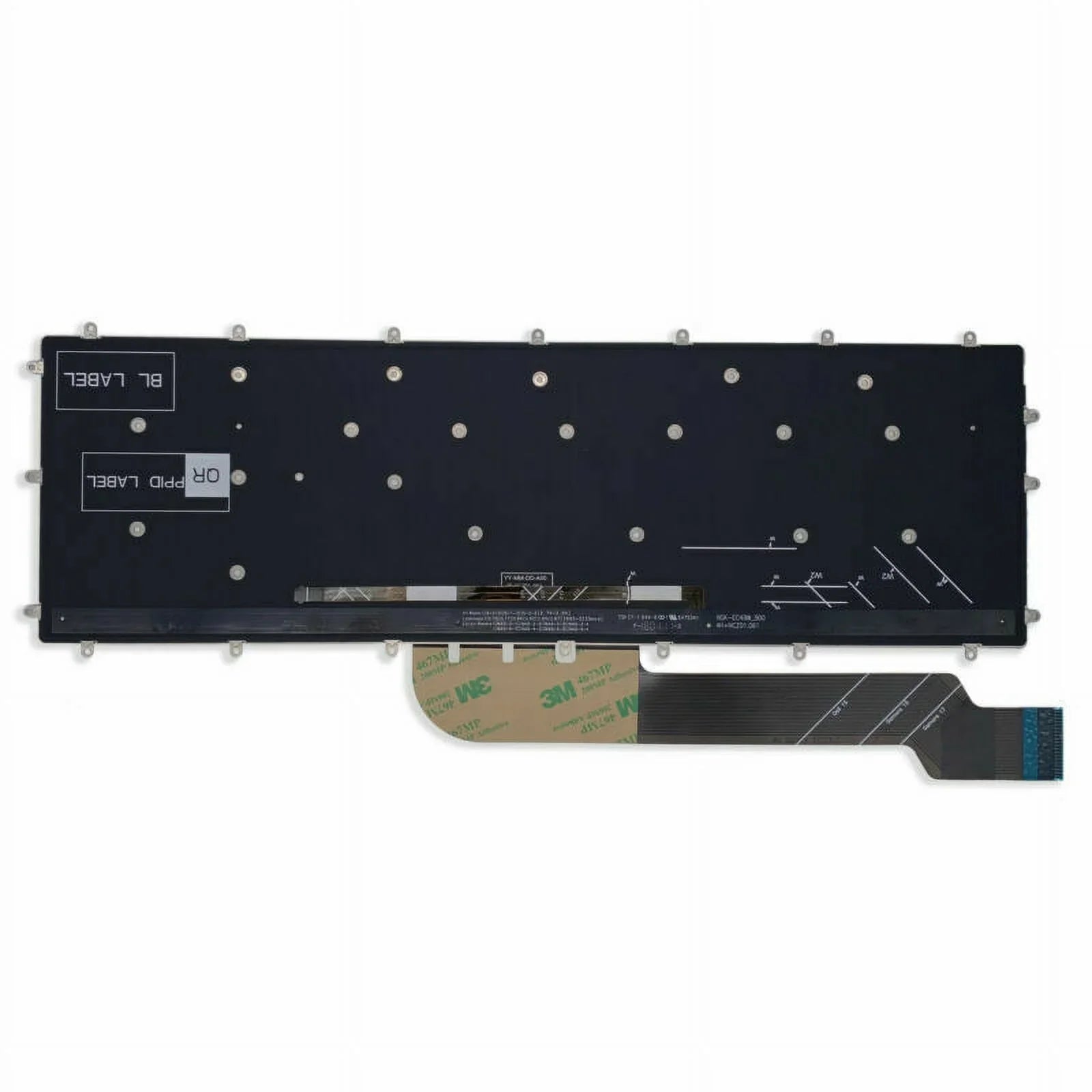 For Dell Gaming G3-3579 3779 G5 15 5587 15-5587 Keyboard Backlit Blue Characters