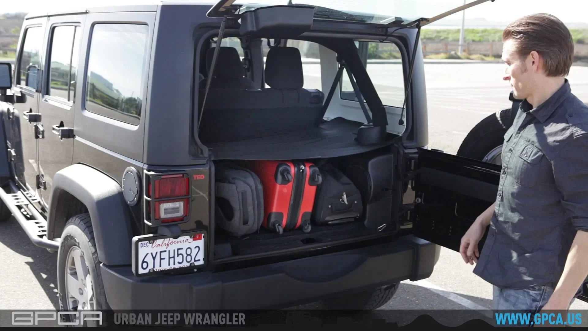 GPCA Cargo Cover LITE PLUSize for Wrangler JK 4DR Sizeport/ Sizeahara/ Rubicon/ Freedom Unlimited 2007-2018 models (UPGRADED)