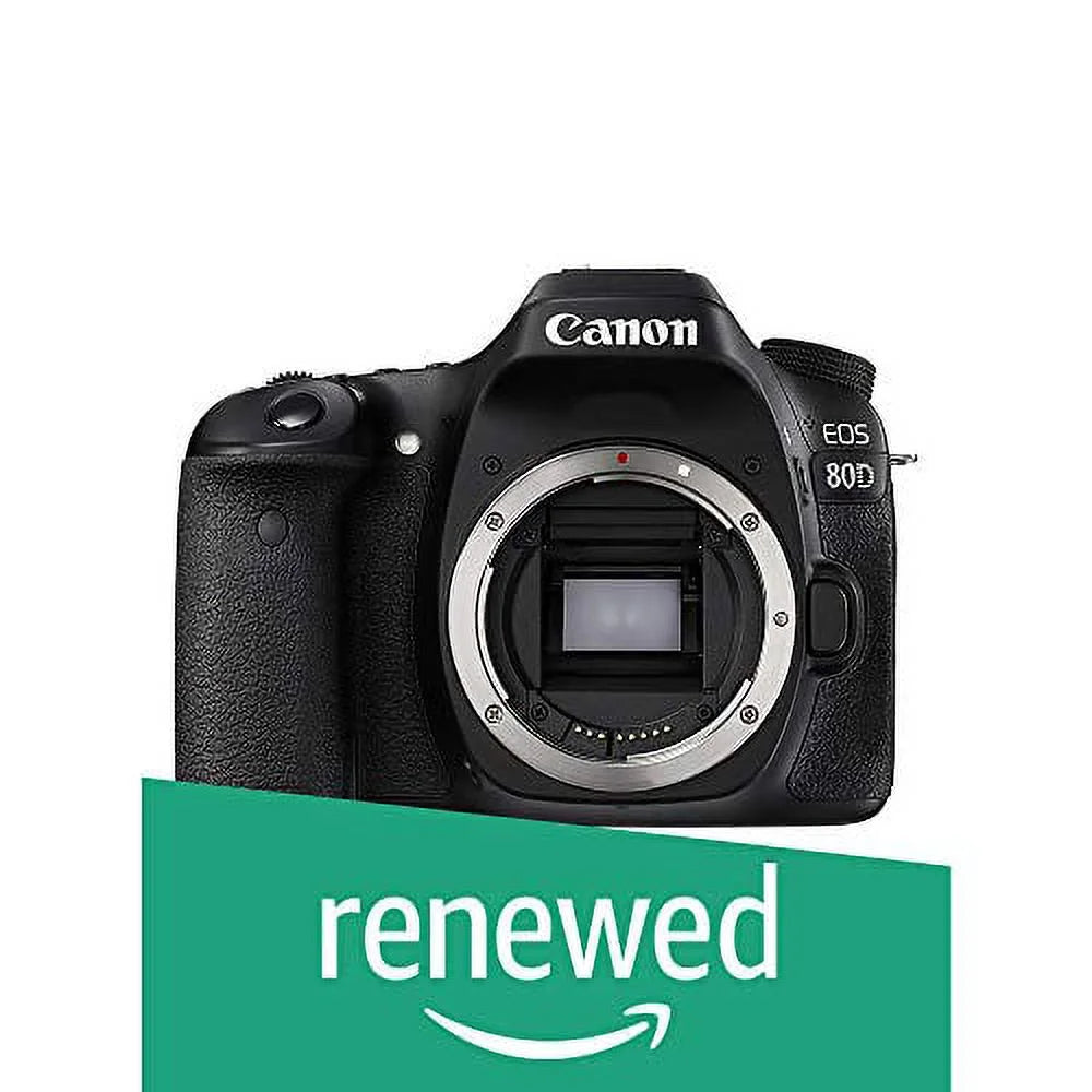 Restored Canon EOSize 80D Digital SizeLR Camera Body (Black) (Refurbished)
