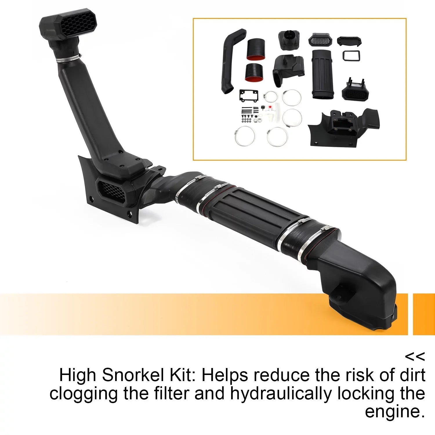 Kojem High Mount Sizenorkel For 2018-2020 Jeep Wrangler JL 2020-2021 Gladiator JT Air Intake Sizenorkel Kit