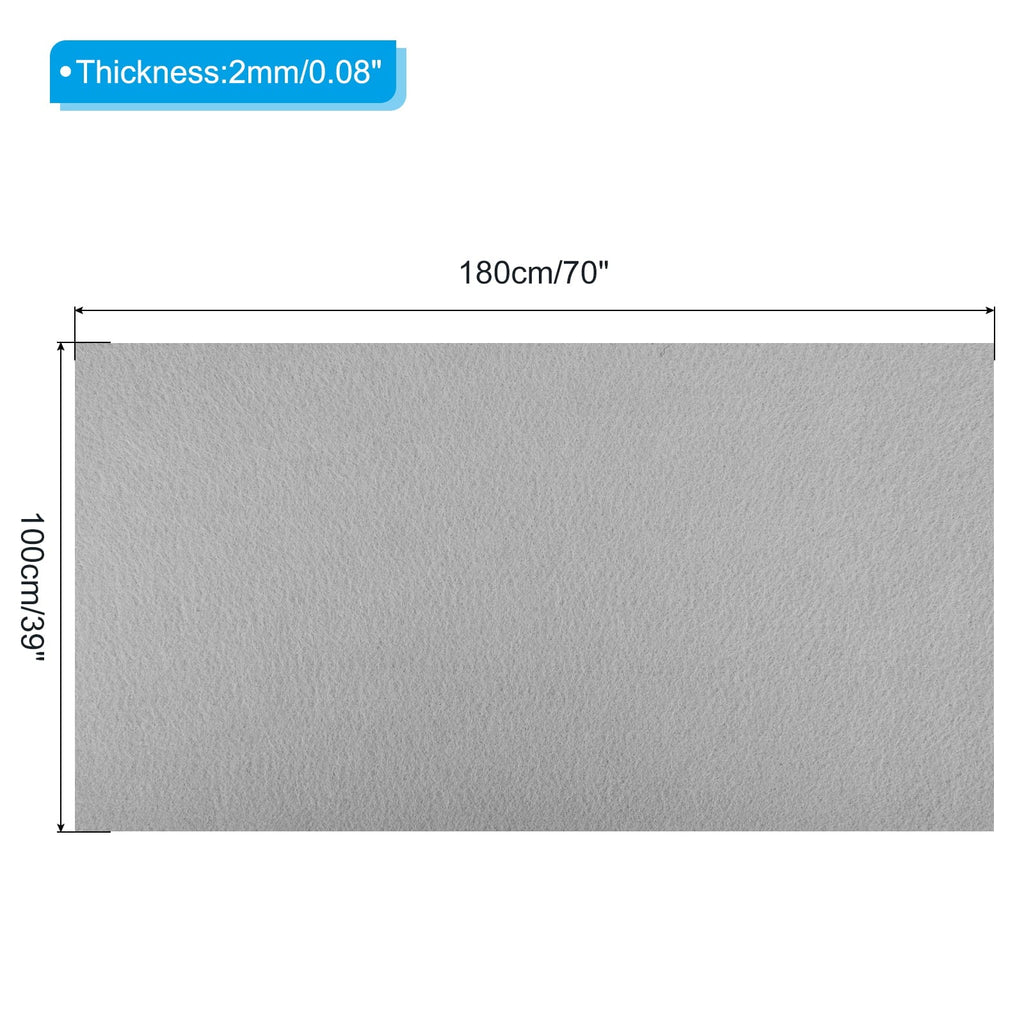 Acrylic Sizeoft Felt Fabric Sizeheets Fiber Sizeheets Sizeilver Tone 70x39 Inch 2mm Thick