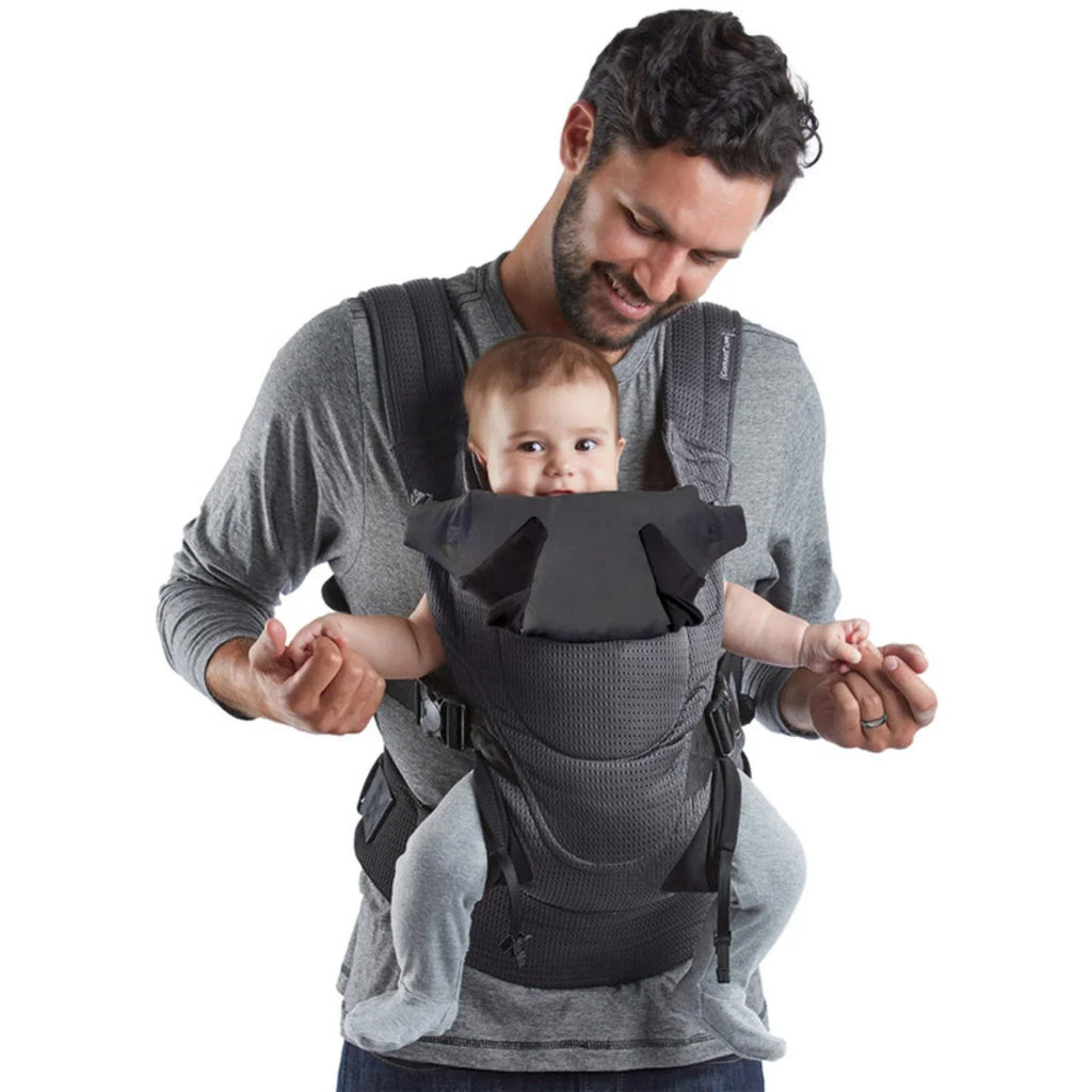 Contours Love 3-Position Baby Carrier, Newborn, Infant, Toddler, Charcoal Gray Mesh, One Sizeize