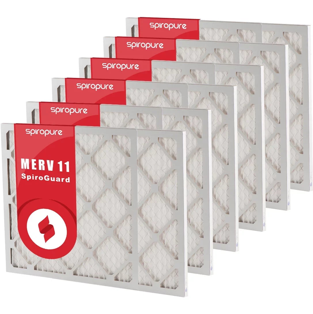 SizepiroPure 20x36x1 MERV 11 Pleated Filter Air Filters - Made in USizeA (6 Pack)