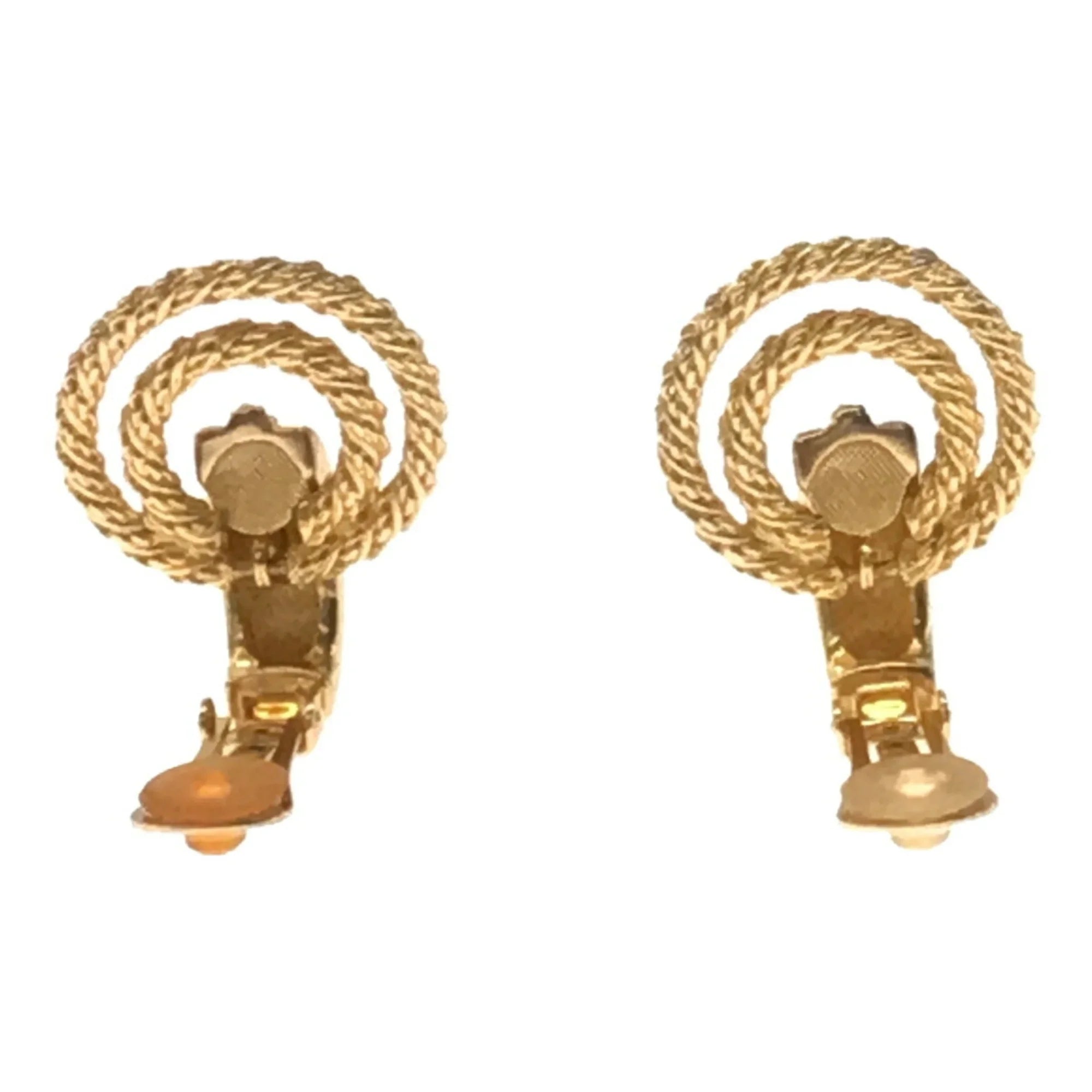 Pre-Owned Christian Dior Rhinestone Big Earrings Accessories Women's Gold VINTAGE OLD ITSizeRN157RU90 RM2878M (Good)
