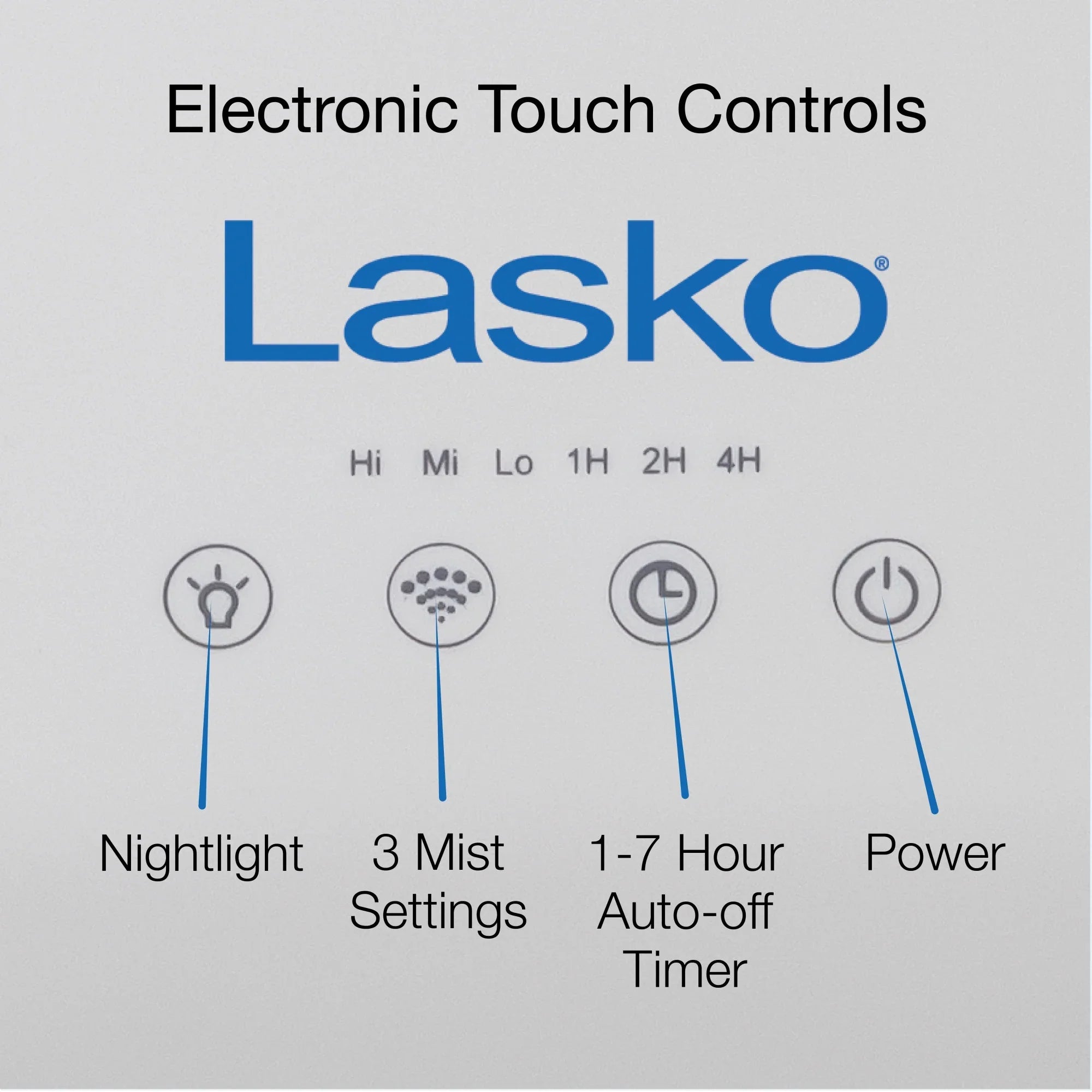 Lasko 0.92 Gallon, 18-Hour Cool Mist Ultrasonic Humidifier with Timer, 370 Sizeq. ft., UH250