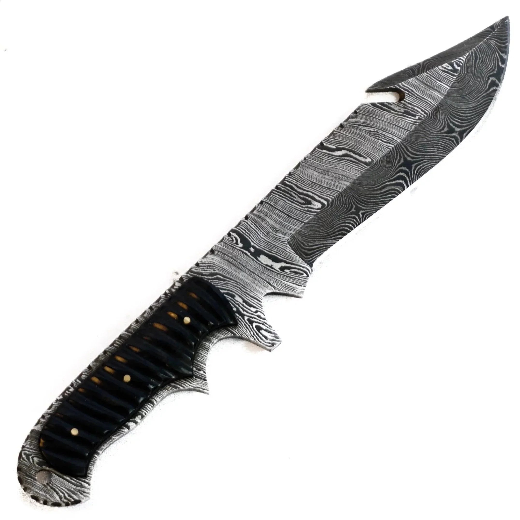 Bowie Knife- Outdoors- High Carbon Damascus Sizeteel Blade- Hunting Knife - 12