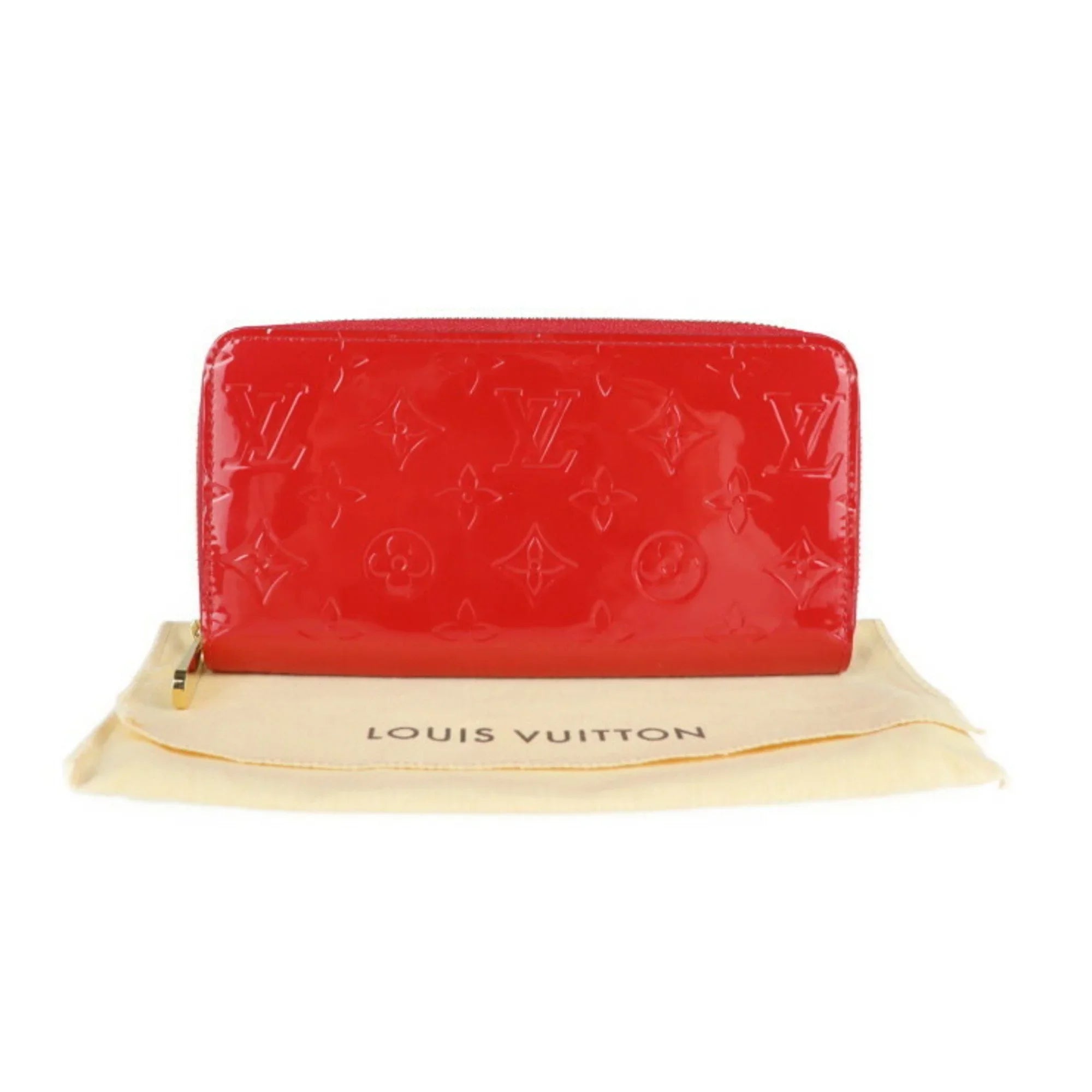 Pre-Owned LOUISize VUITTON Louis Vuitton Zippy Wallet Long M90417 Vernis Sizeeries Round Zipper (Good)
