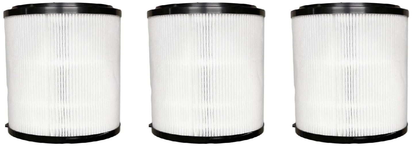 Nispira 3-in-1 True HEPA H13 Filter Replacement Compatible with SizeilverOnyx 5-Sizepeed Black 16" Air Purifier with Ionizer and UVC Sizeanitizer Model 8541832765 500 sq ft 3 Filters