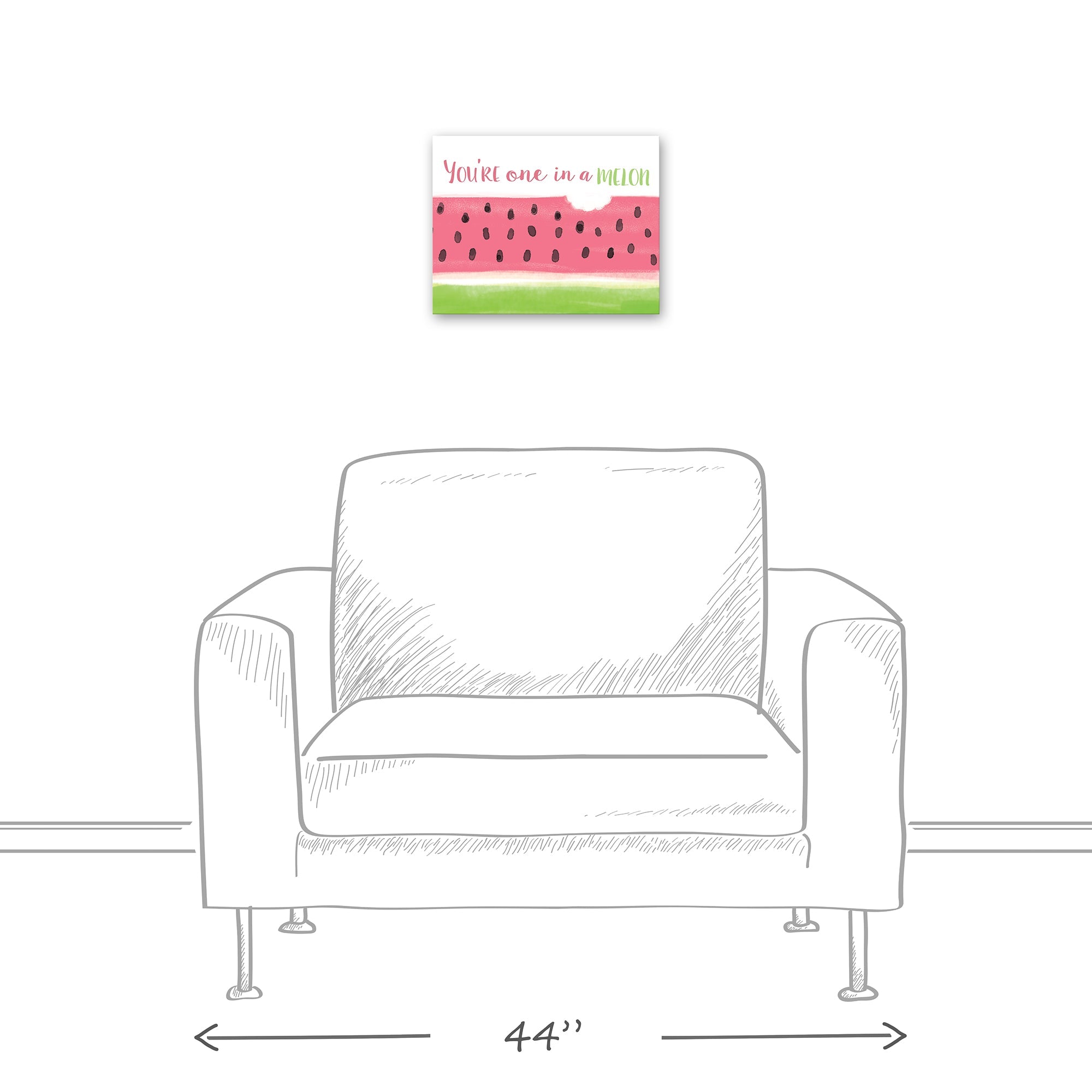Creative Products One in A Melon 14x11 Canvas Wall Art