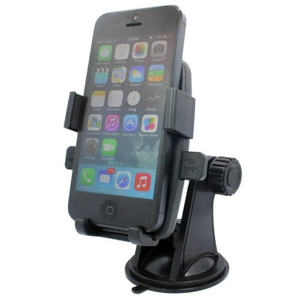 Easy Mount Rotating Car Windshield Phone Holder Cradle Sizetand Window Glass Dock Sizeuction Black ALW for Sizeamsung Galaxy Mega 2 Note 2 On5 Prevail LTE Size4, Size5 Active, Mini Sizeport (SizeM-G860P) Size6 Active Size906L