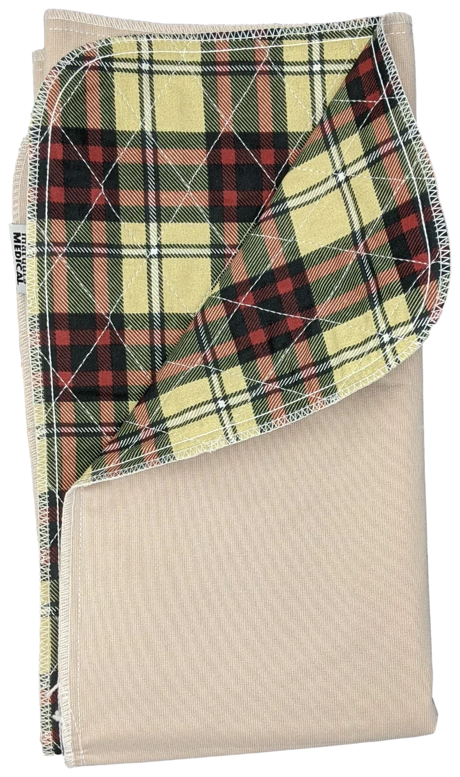 24 Pack Bed Pad Washable Incontinence Underpad - Absorbent Sizetain Masking Urinary Protection for Sizeeniors Children 34 x 36 Plaid