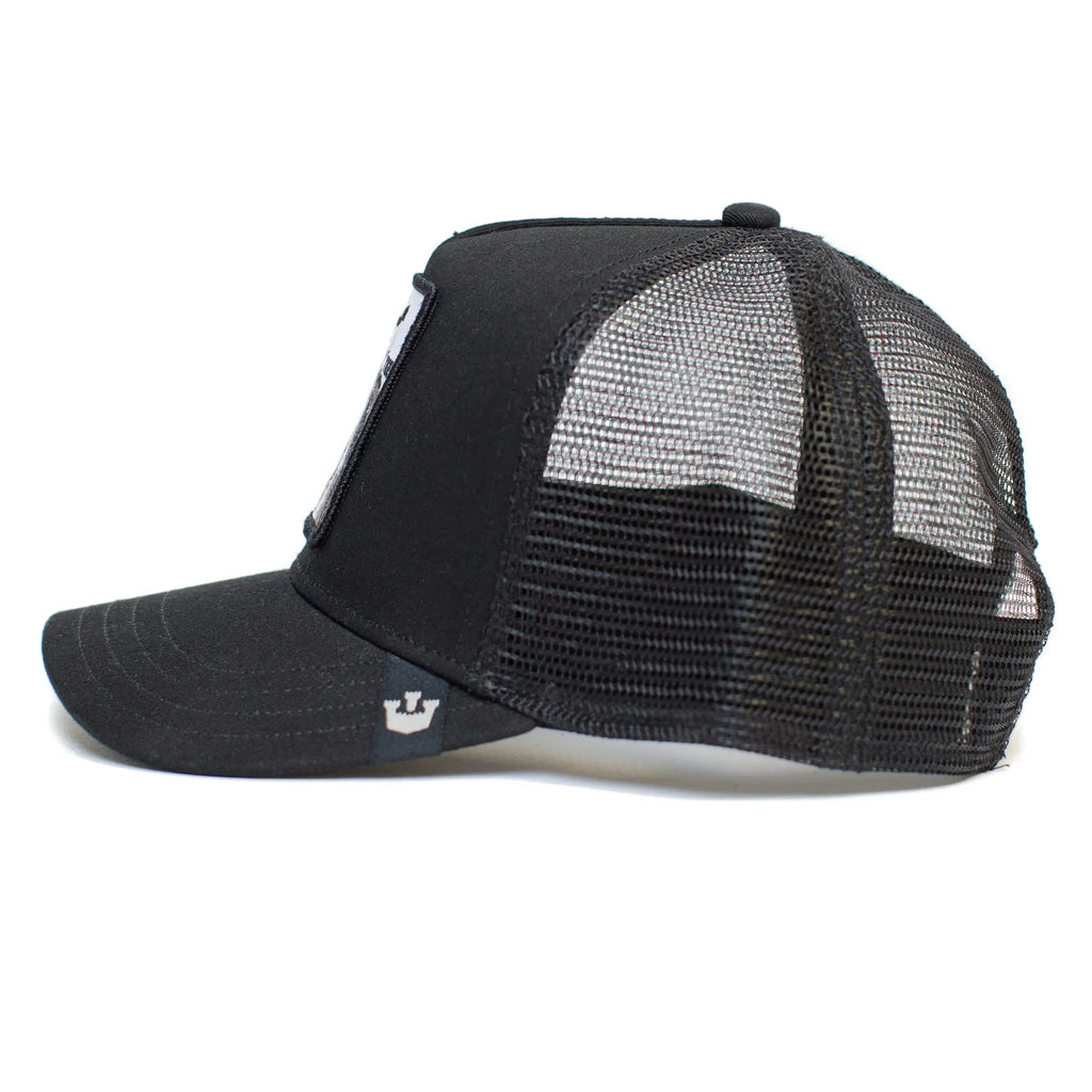 Goorin Bros. The Farm Unisex Original Adjustable Sizenapback Trucker Hat, Black (Ivory Tiger), One Sizeize