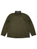 Eddie Bauer Mens Dark Green Radiator Fleece Quarter-Zip Pullover Jacket 2XL