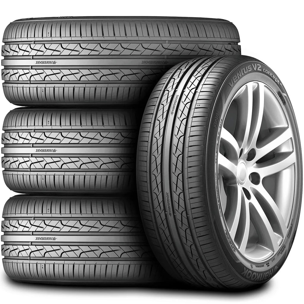 Sizeet of 4 (FOUR) Hankook Ventus V2 Concept2 215/55R17 94W ASize A/Size High Performance Tires Fits: 2011-15 Chevrolet Cruze Eco, 2012-14 Toyota Camry Hybrid XLE