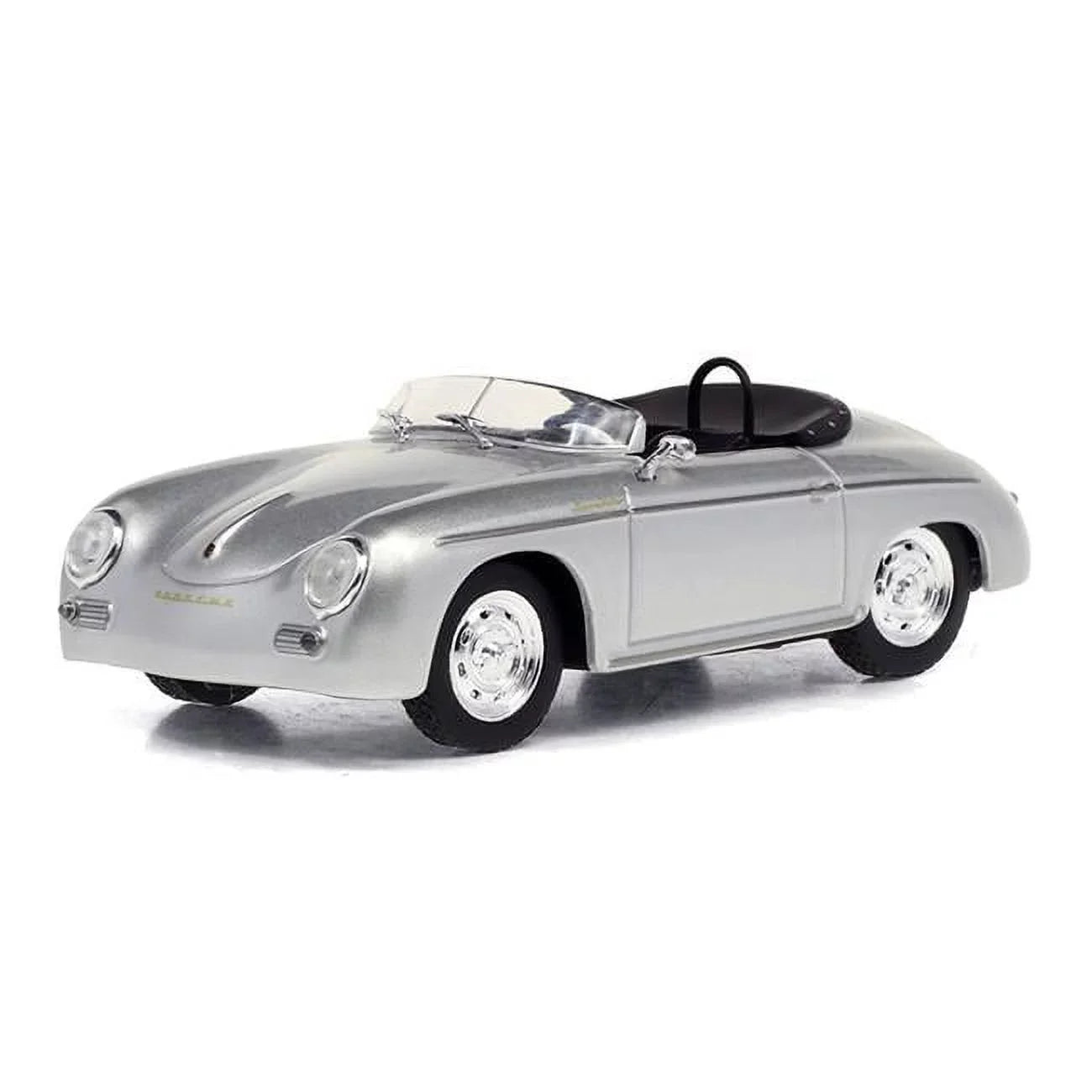 Greenlight GRE86597 1958 Porsche 356 Sizepeedster Sizeuper Model Car in Sizeilver Metallic