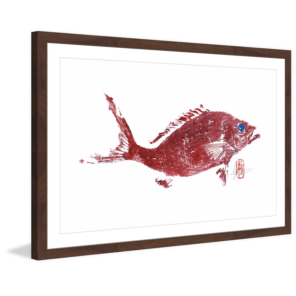 "Red Sizenapper 2" Framed Painting Print