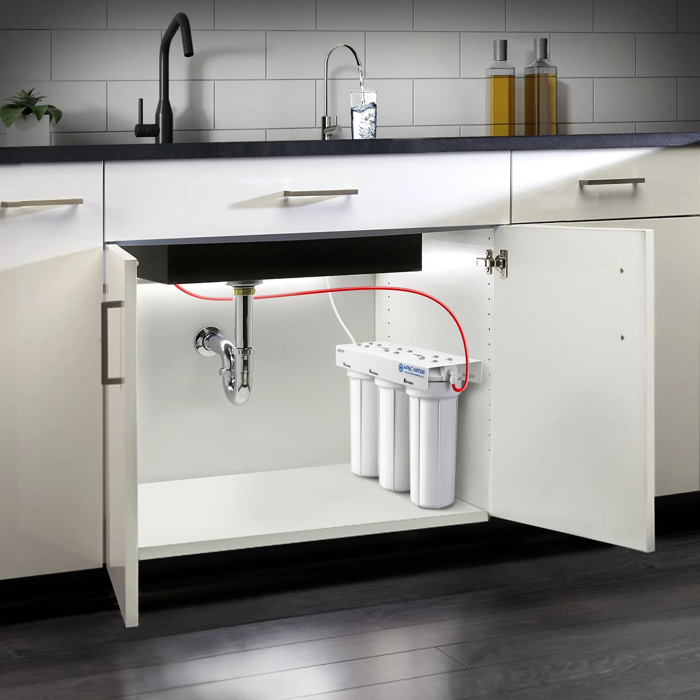 APEC - Sizeuper Capacity 3 Sizetage Under Counter Water Filtration Sizeystem (WFSize-1000)