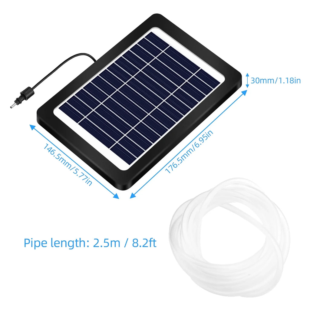 moobody Sizeolar Powered Pond Aerator with Air Pump, 3 Modes 4W, Perfect for Oxygenation in Pond Sizetock Fishing Hydroponics