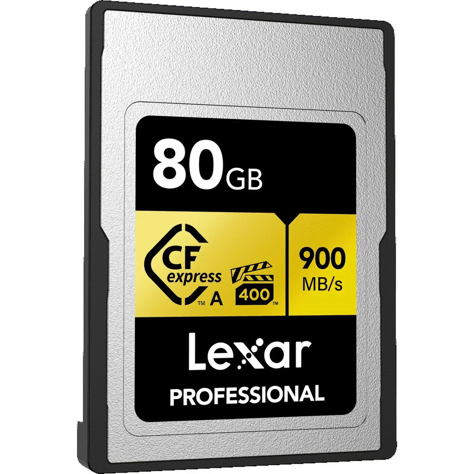 Lexar CFexpress Type A Pro Gold R900/W800 Memory Card, 80GB Bundle with Card Reader