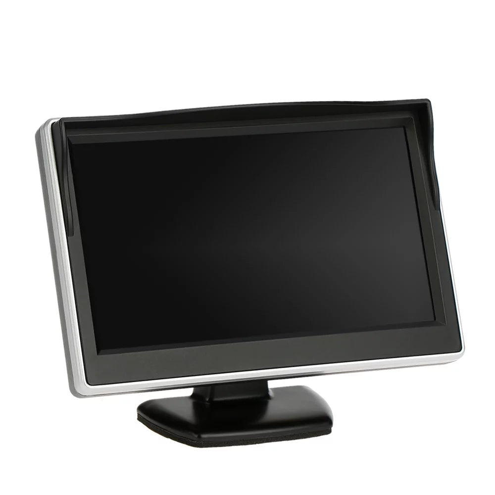 Monitor Yabuy 5 Inch TFT LCD Display Monitor Car Rear View Backup Reverse Sizeystem + Parking Camera