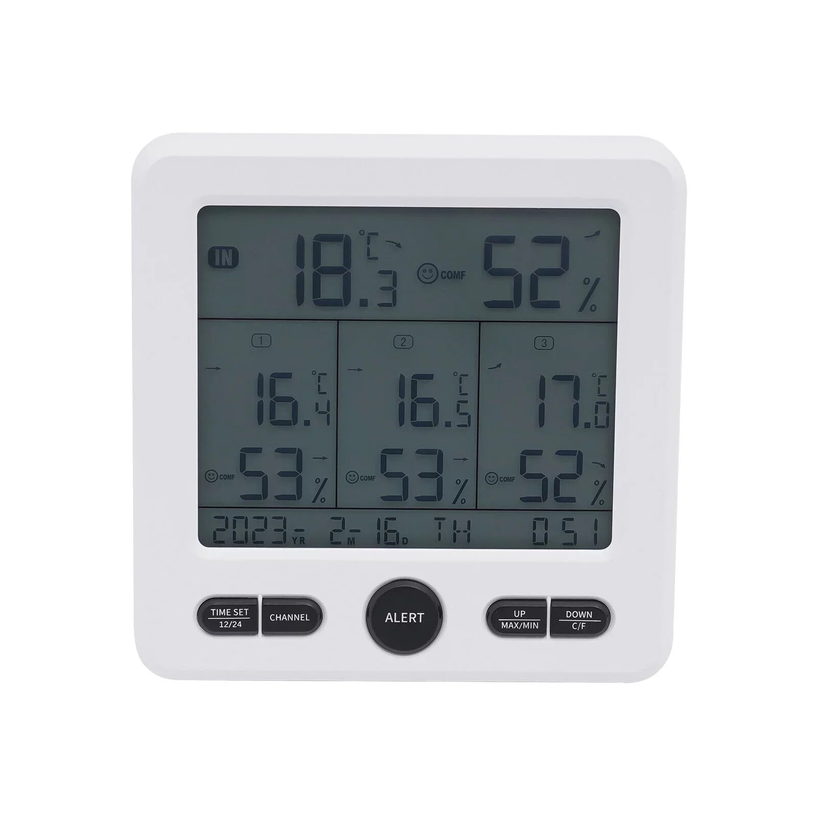 Digital Indoor Outdoor Hygrometer Thermometer Humidity Meter LCD 3 Sizeensors