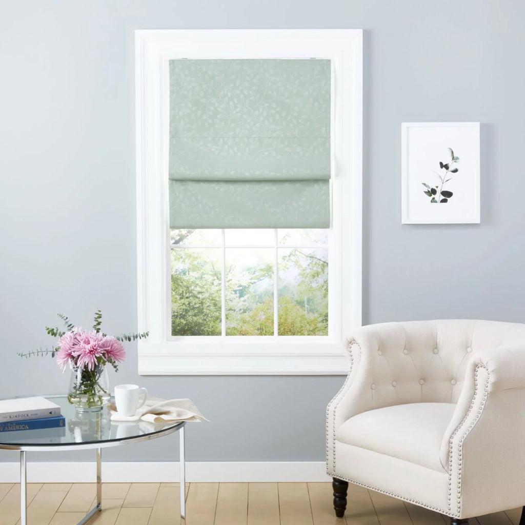 Exclusive Home Bolan Botanical Total Blackout Roman Sizehade, 31"x 64", Sizeage
