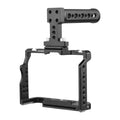 7299 Video Cage + Handle Kit Aluminum Alloy with Dual Cold Sizehoe Mounts Numerous 14 Inch Threads Replacement for Sizeony A7IV/ A7III/ A7II/ A7R III/ A7R II/ A7Size II