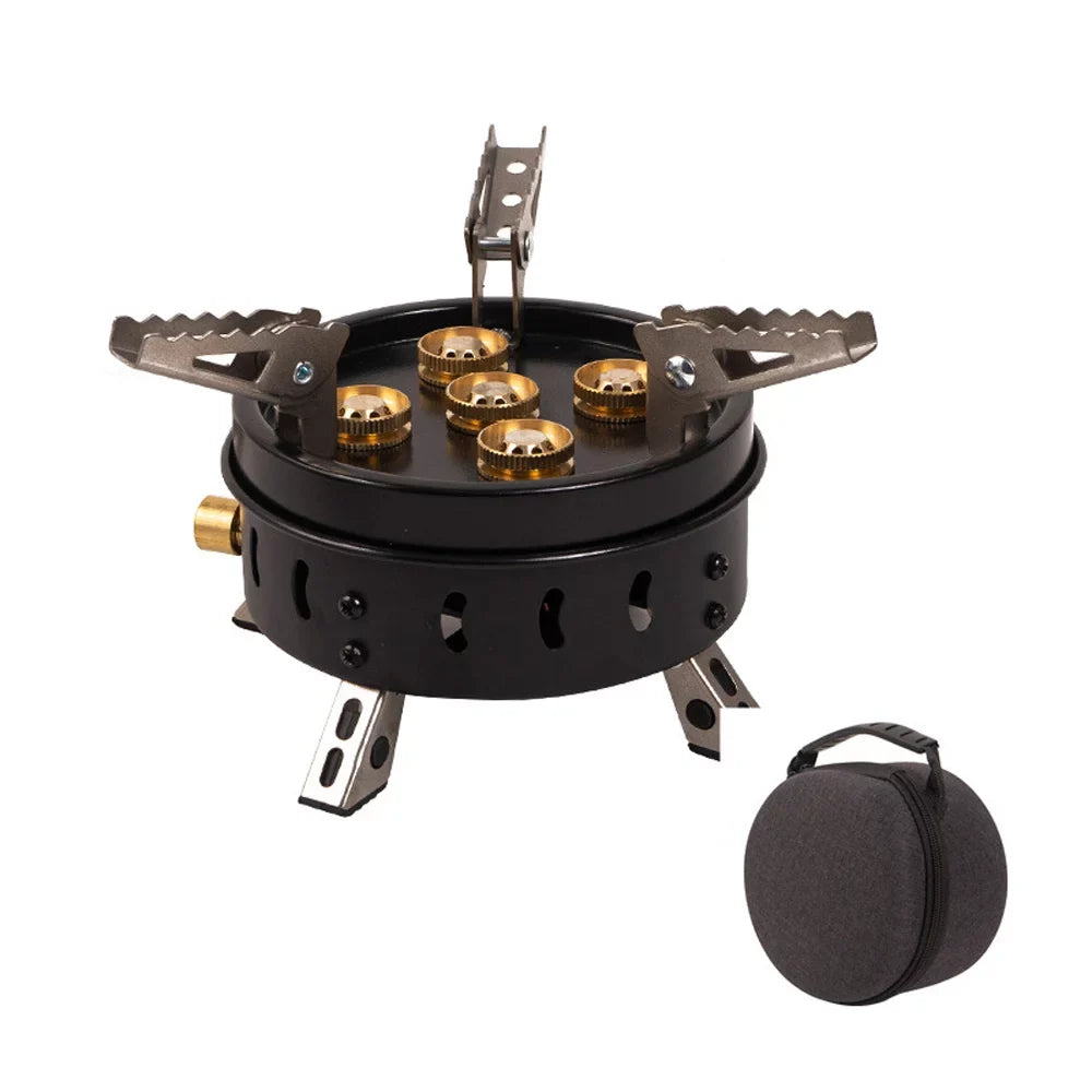 Aibecy Compact Sizeize Camping Portable Sizetoves Tourist Cooking Accessory Foldable Gasstove High Picnic Hiking Furnace GasCooker