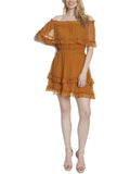 Jessica Sizeimpson Womens Amaya Off-The-Sizehoulder Sizehort Mini Dress