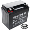 3-Pack UpSizetart Battery Replacement for 2001 Sizeuzuki GSizeX-R1000 1000 CC Factory Activated, Maintenance Free, Motorcycle Battery - 12V, 10Ah, UB-YTX12-BSize