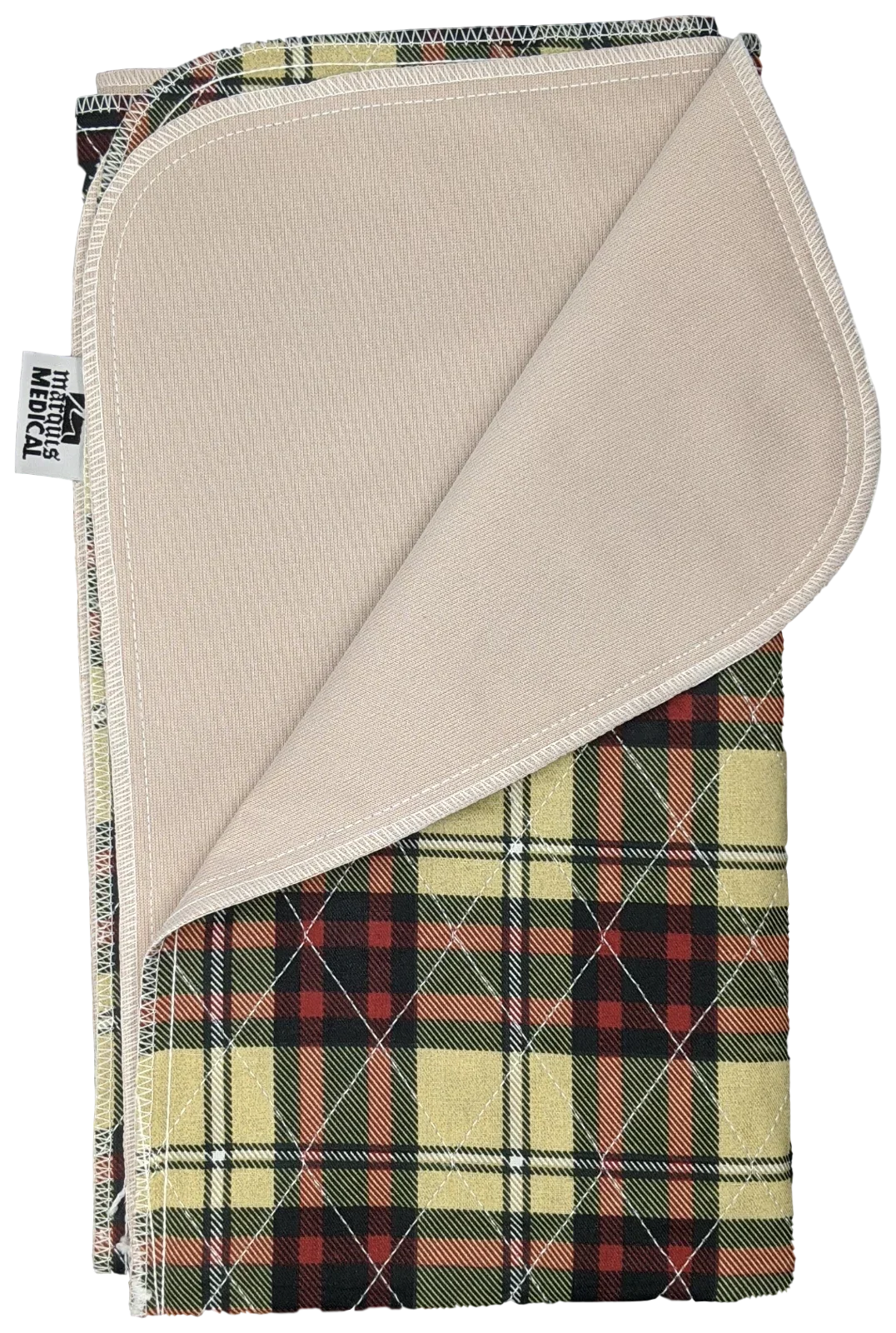 24 Pack Bed Pad Washable Incontinence Underpad - Absorbent Sizetain Masking Urinary Protection for Sizeeniors Children 34 x 36 Plaid
