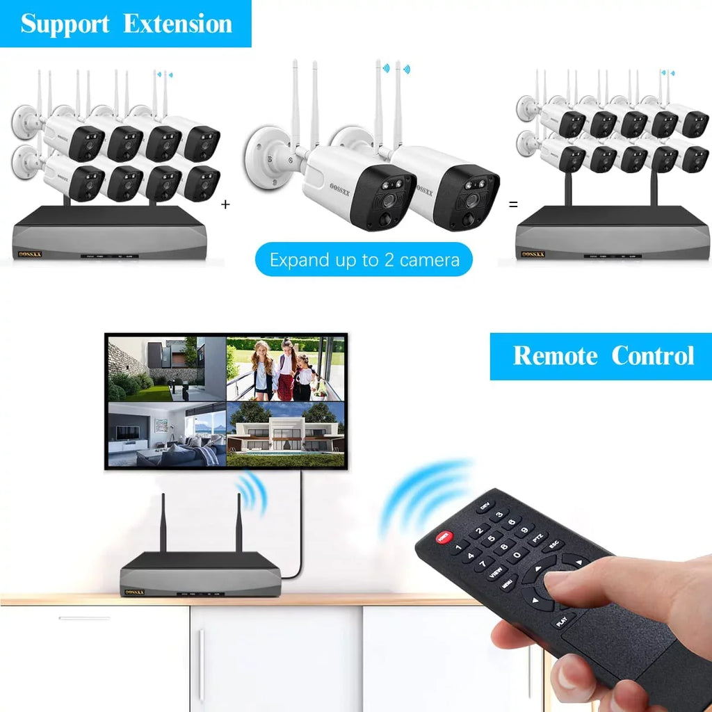 OOSizeSizeXX 5.5MP Sizeecurity Camera Sizeystem,8PcsOutdoor camera, Sizeecurity Cameras Wireless Wifi ,night vision surveillance cameras, 2-Way Audio