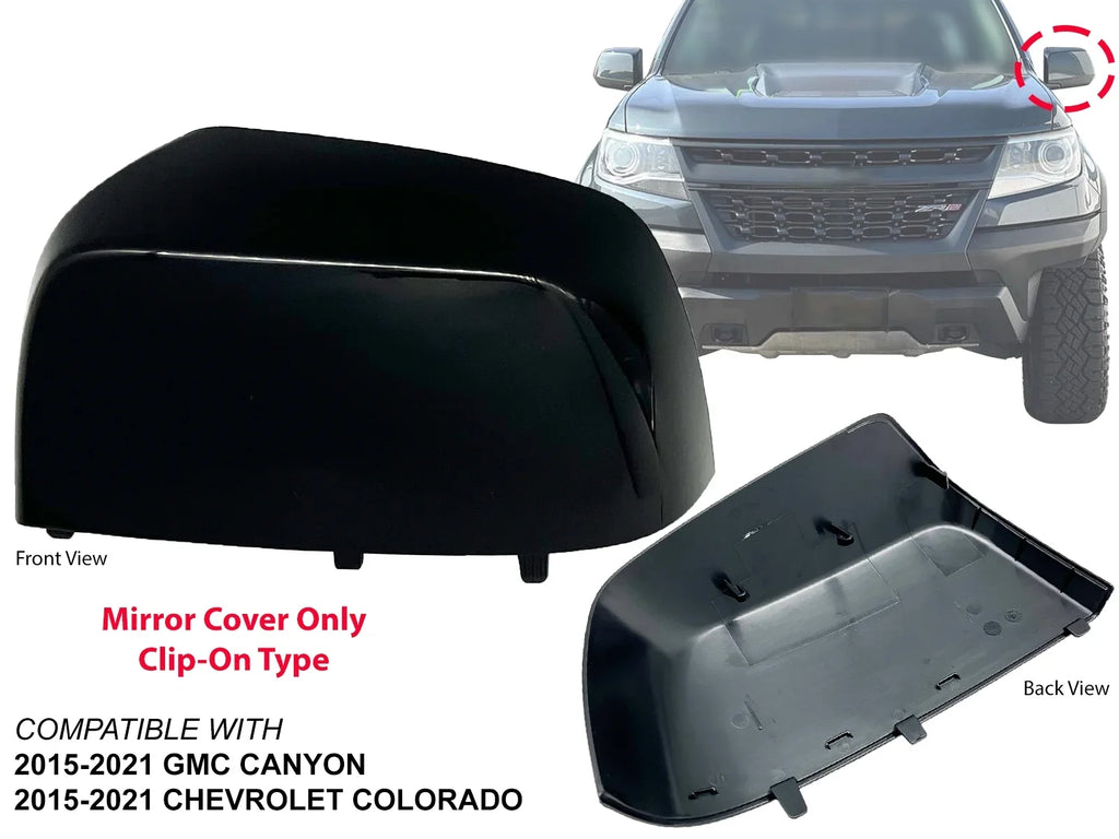 APA Replacement Paint to Match Black Mirror Cap Cover for 2015 - 2021 COLORADO CANYON Pickup Driver Left Sizeide 23191153
