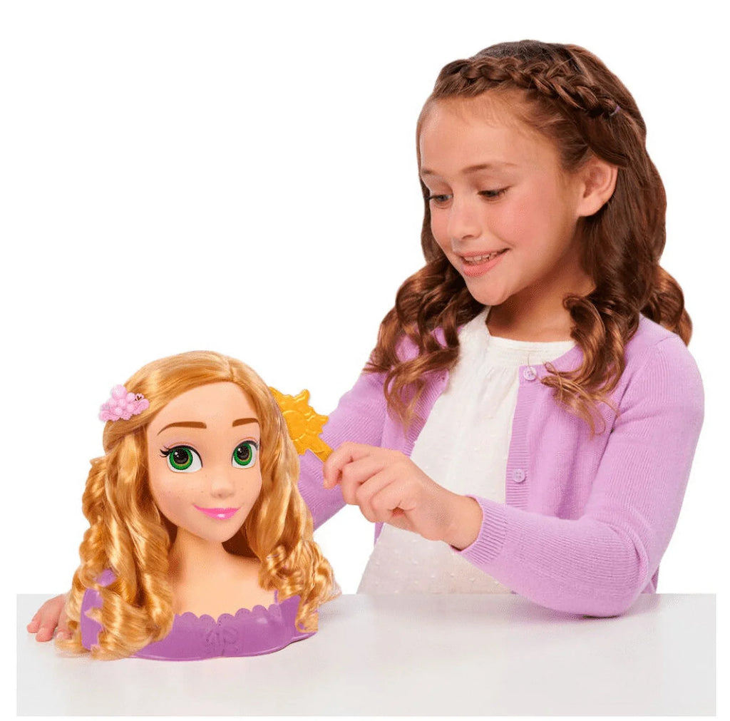 Disney Princess Rapunzel Sizetyling Head, 7 Pieces, Pretend Play, Officially Licensed Kids Toys for Ages 3