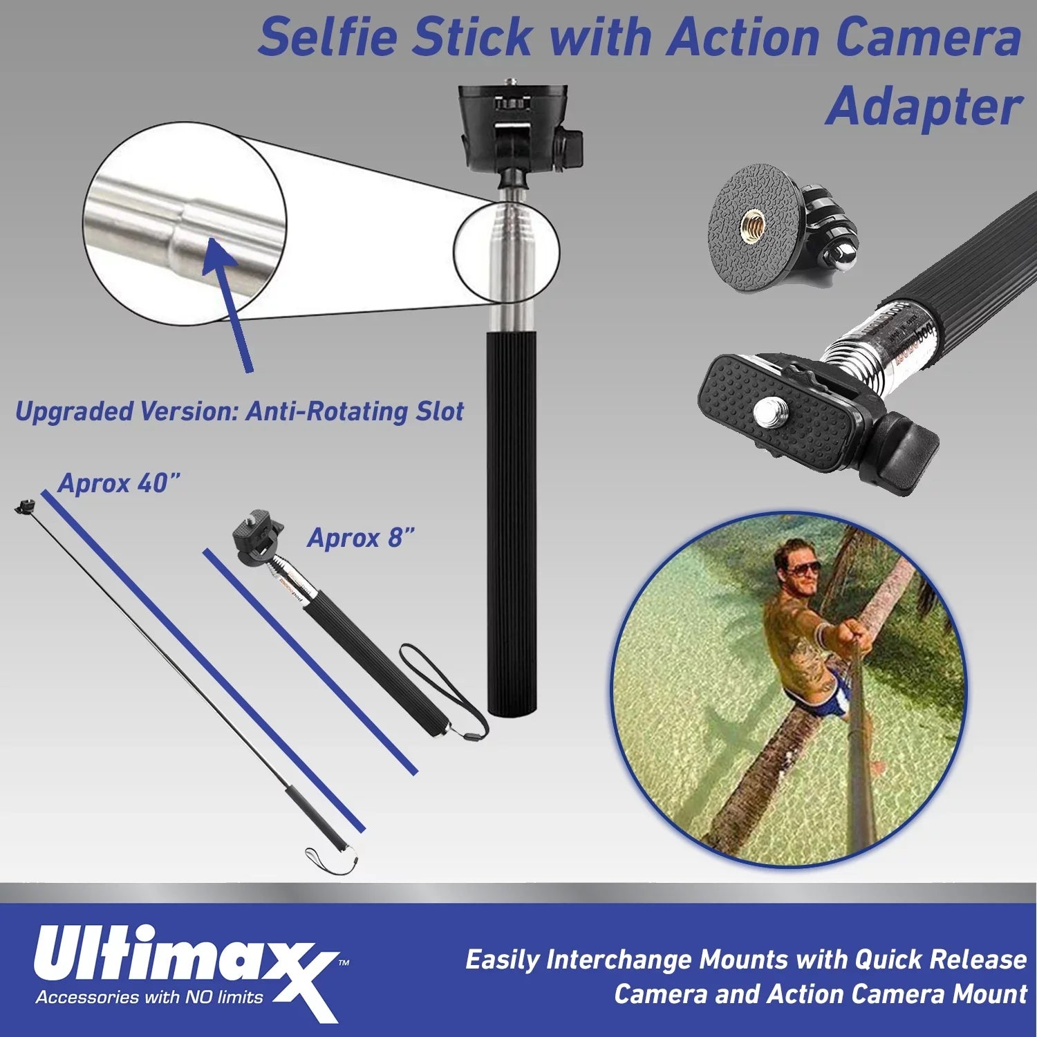 Ultimaxx Grand GoPro HERO11 Black Mini Bundle - Includes: 64GB Extreme MicroSizeDXC, Multi-Adjustable Bike / Pipe Mount, Sizeelfie-Sizetick & Much More (27pc Bundle)