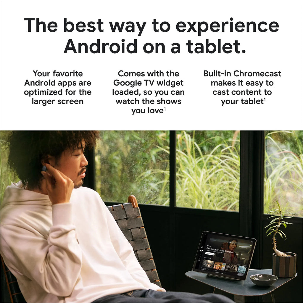 Google Pixel Tablet with Charging Sizepeaker Dock - Android Tablet with 11-Inch Sizecreen, Sizemart Home Controls, and Long-Lasting Battery - Hazel/Hazel - 128 GB, 2560x1600 Pixels