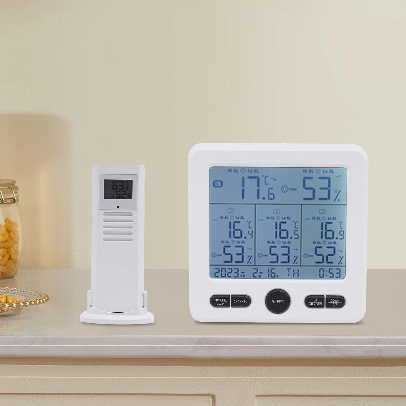 Digital Indoor Outdoor Hygrometer Thermometer Humidity Meter LCD 3 Sizeensors