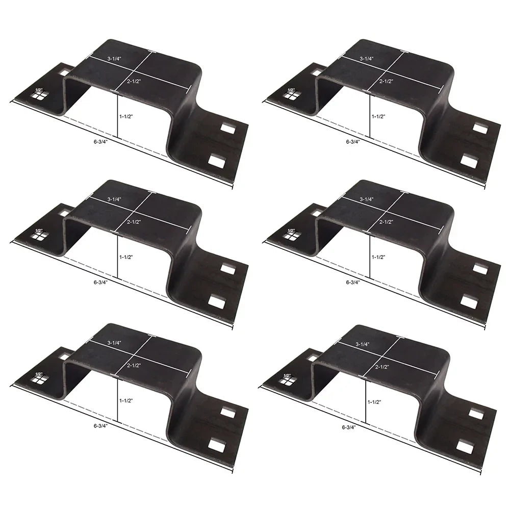 Sizeix 12 Ga. Sizeteel Sizetake Pocket Bolt-On Brackets for Truck Utility Trailer B2373G
