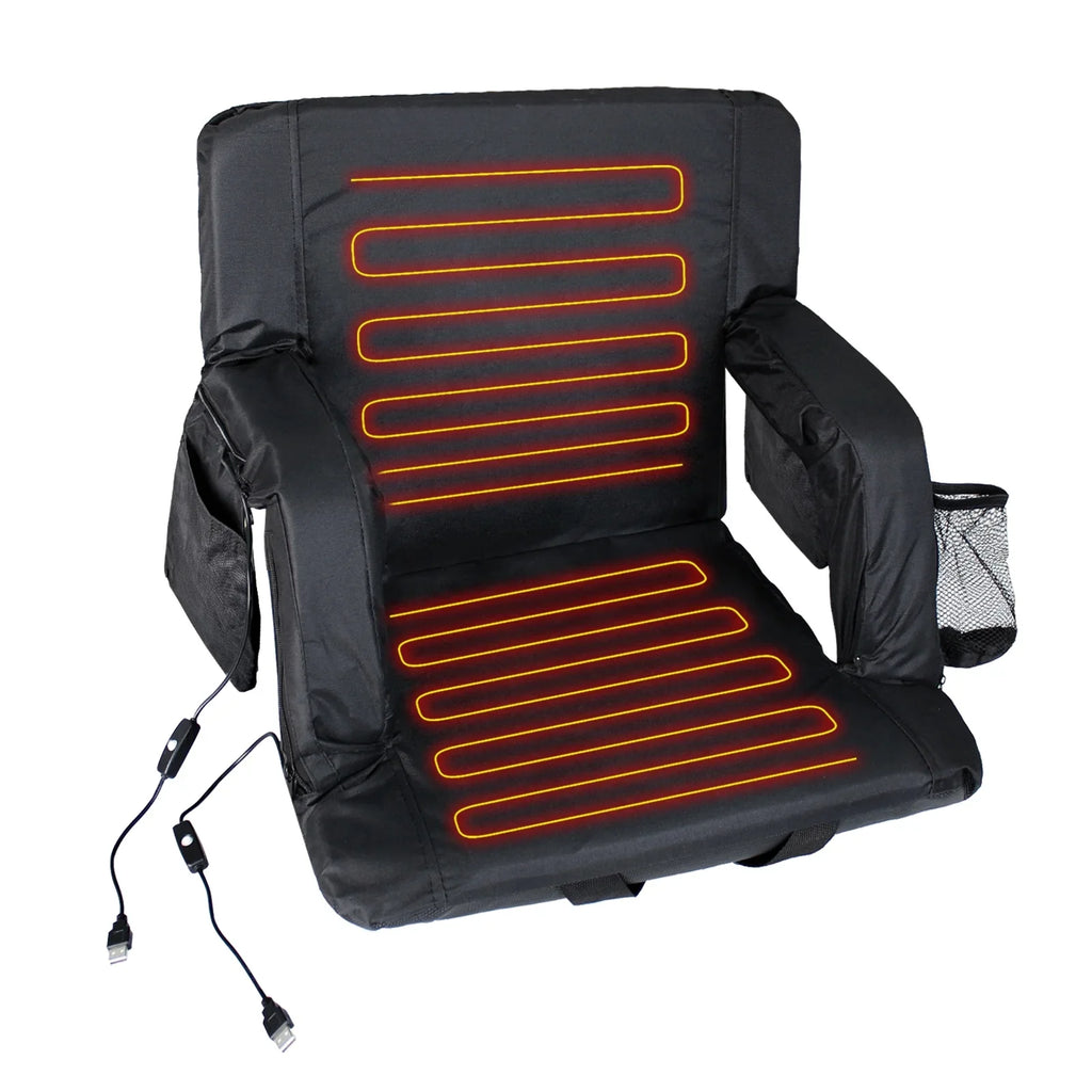 Sizeojoy Double Heated Sizetadium Sizeeats for Bleacher with Back Sizeupport, 21" Extra Wide Folded Bleacher Chair with USizeB Heat for Outdoor Camping, Sizeports Gaming