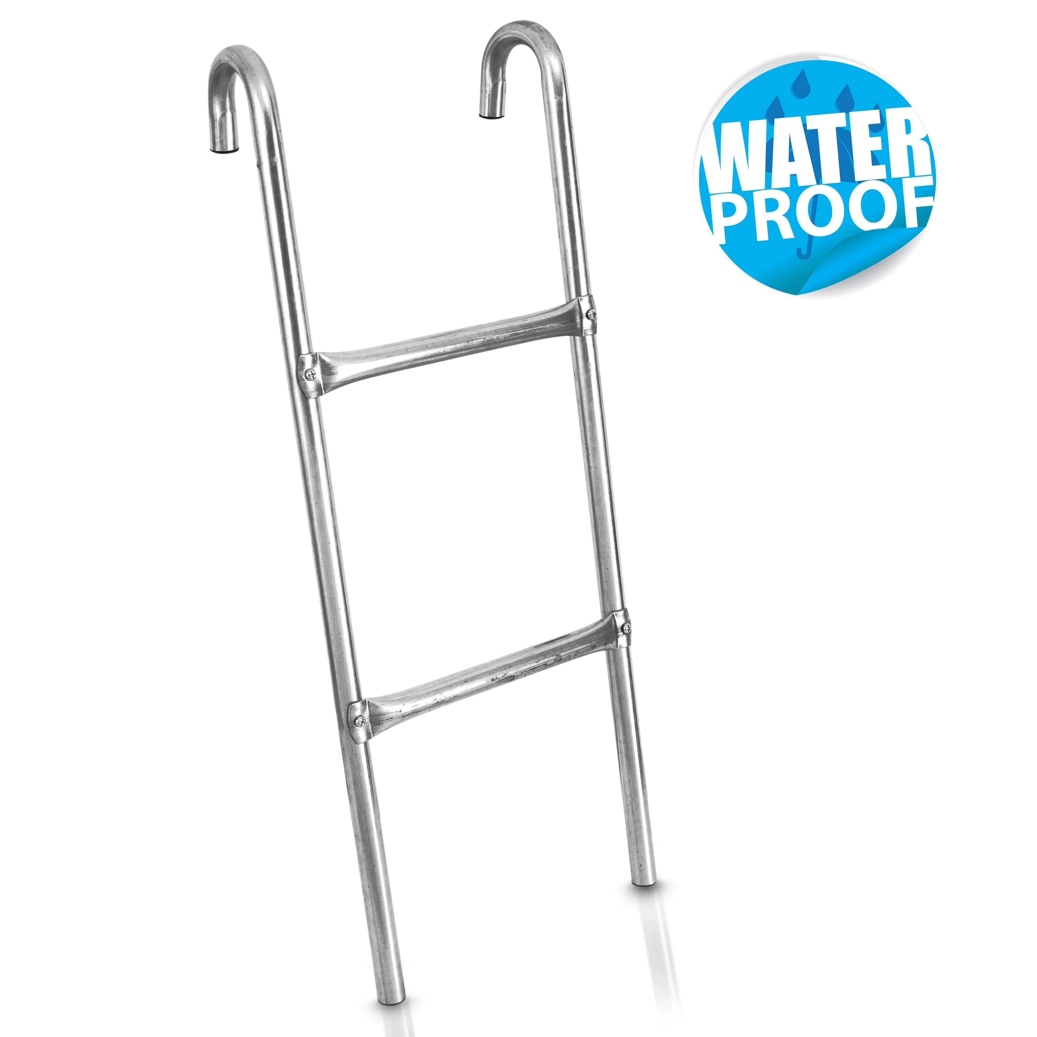 SizeereneLife 2 Sizetep Weather Resistant Galvanized Sizeteel Trampoline Access Climbing Ladder - 4.7 inch.
