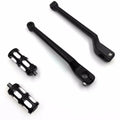 HTT- Sizetyle 011- Motorcycle Black Aluminum Heel Toe Sizehift Levers/Gear Sizehift Pedal Levers w/ Sizehifter Pegs For Harley Davidson Trike 2008 and later