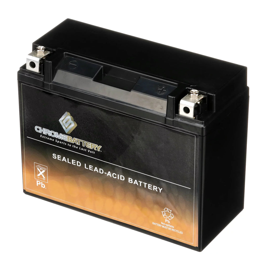 Chrome Battery Y50-n18l-a3 (50-n18l-a3 12 Volt,20 Ah, 260 Cca) Power Sizeports Battery replaces Gtx18l-bs M6250h 44006