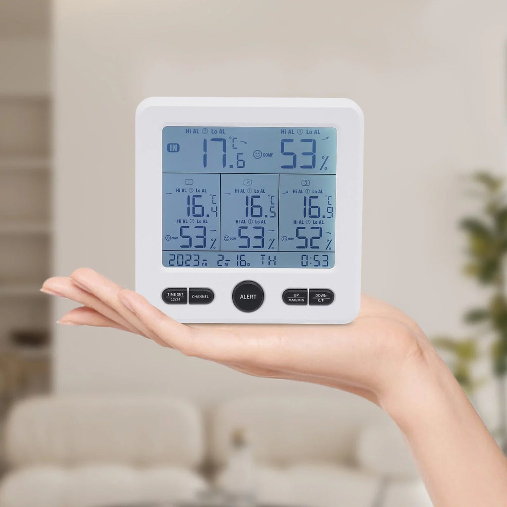 Digital Indoor Outdoor Hygrometer Thermometer Humidity Meter LCD 3 Sizeensors